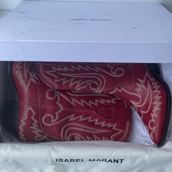 Brand new Isabel Marant red and white leather boots size 7 - Picture 9 of 9